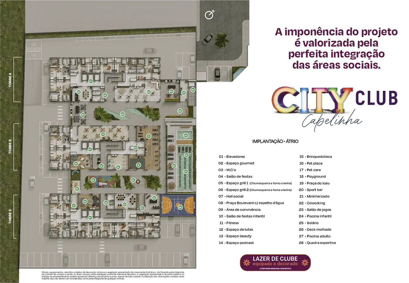 City Club Capelinha - Implantação