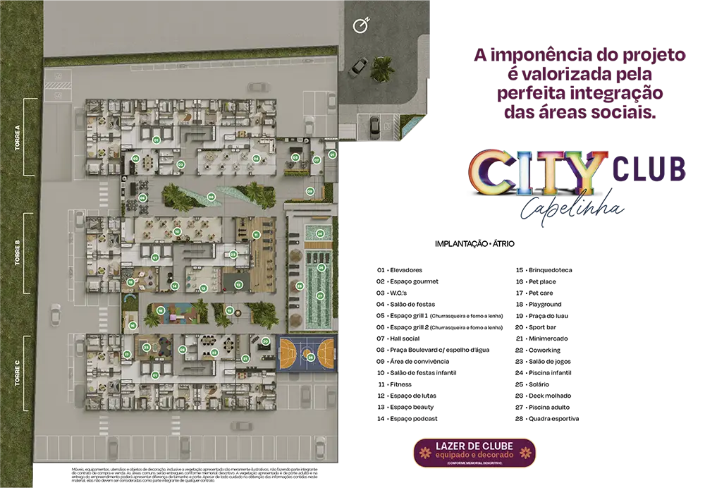 City Club Capelinha - Implantação