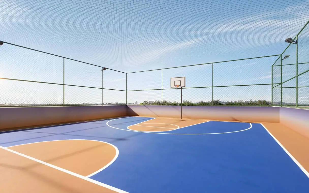 Quadra de basket street Enjoy Home Club - Perspectiva ilustrada