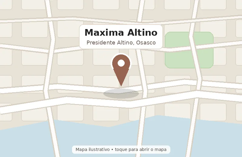 Mapa ilustrativo da localização do Maxima Altino em Presidente Altino, Osasco
