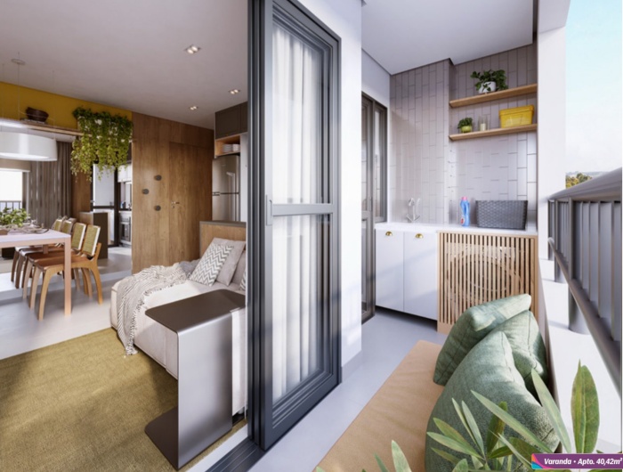 Living decorado 40,42m²